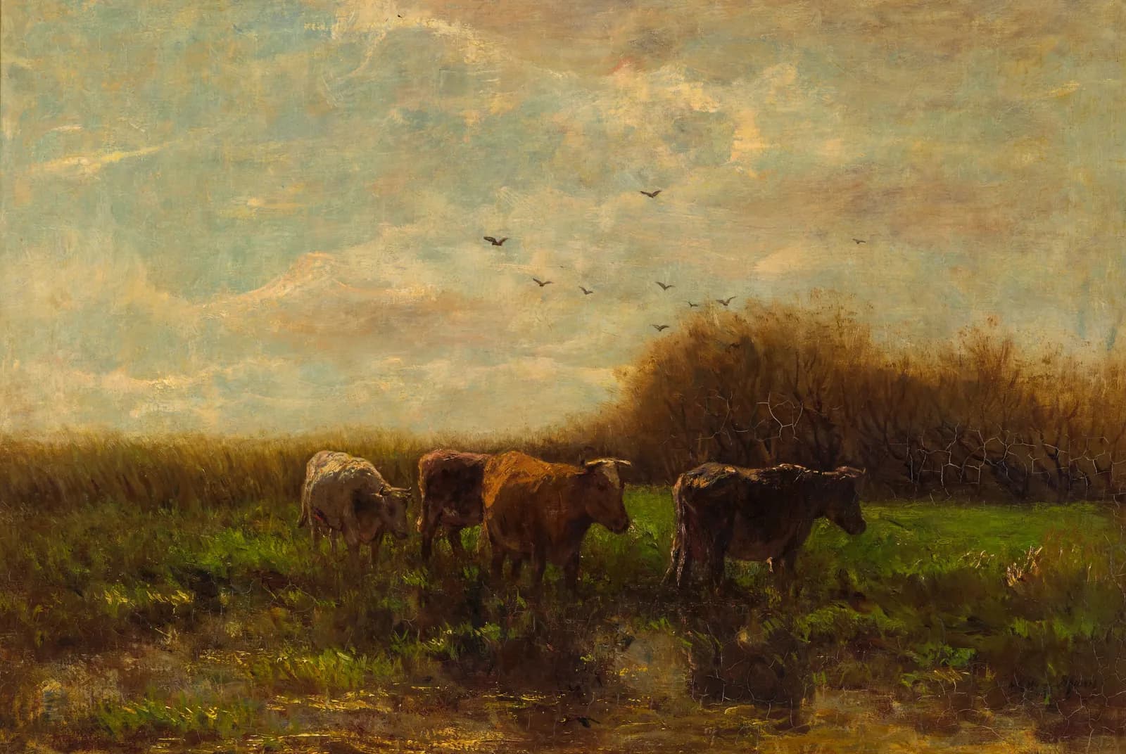 Koeien in de avond – Willem Maris