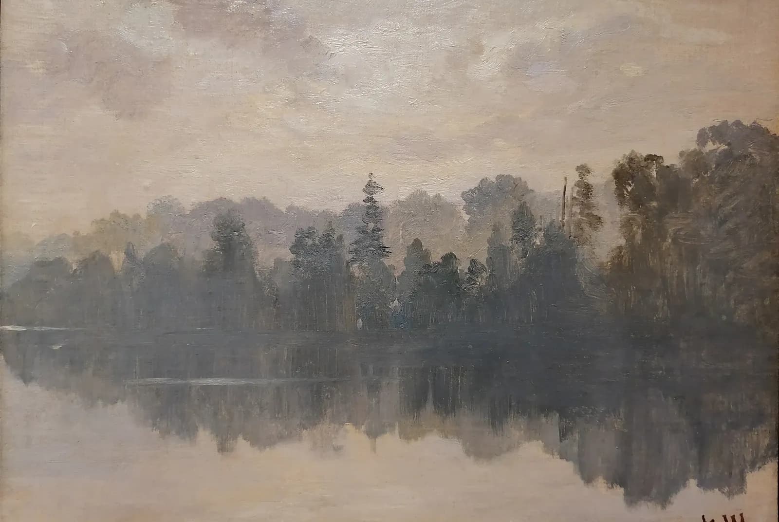 Krestovski-eiland in de mist – Ivan Shishkin