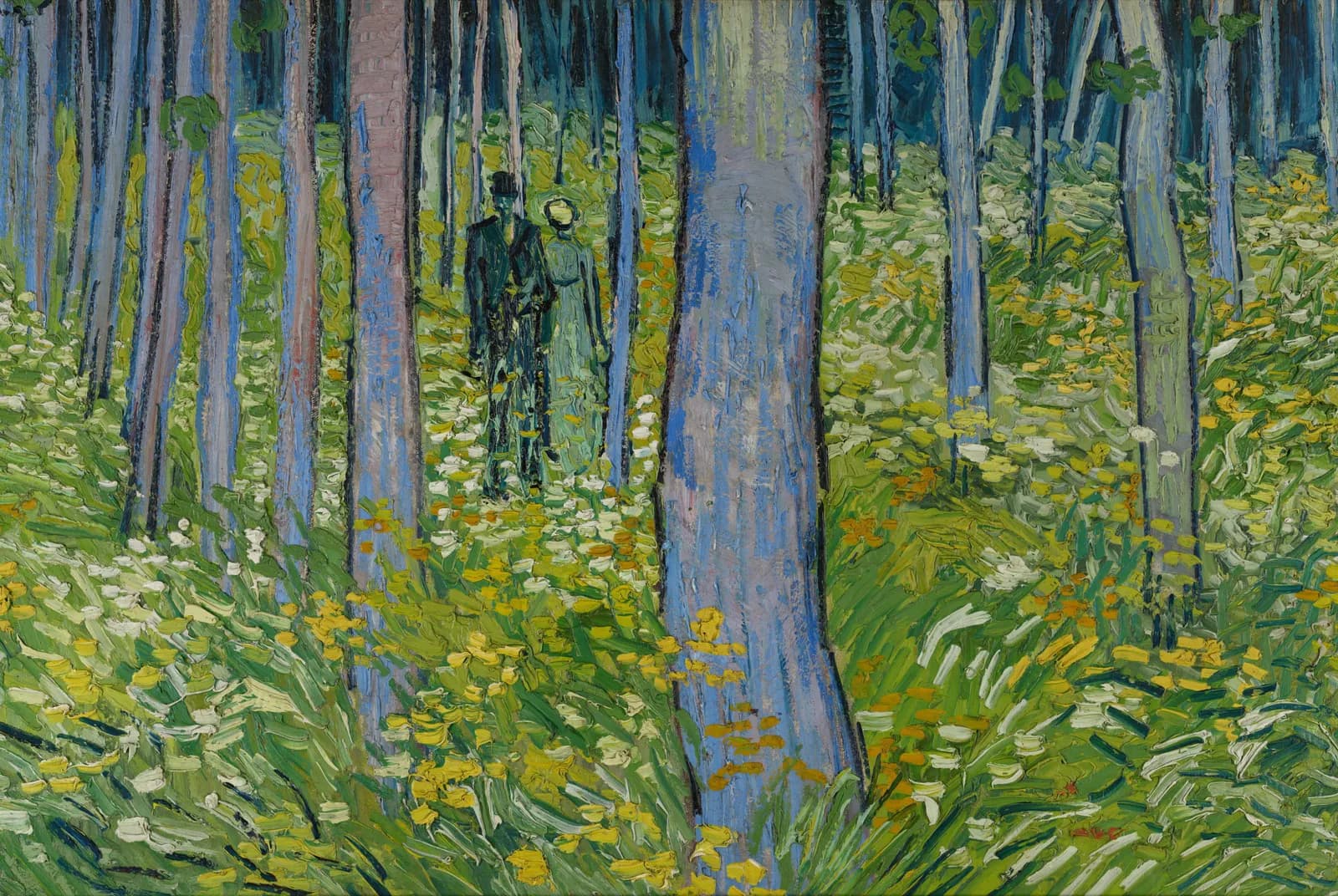 Kreupelhout met twee figuren – Vincent van Gogh