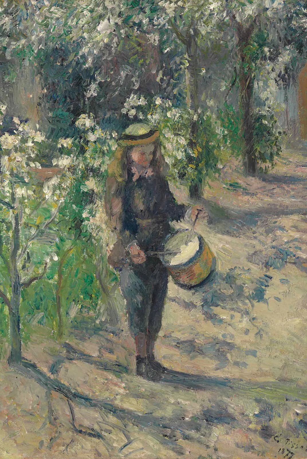 Kind met trommel – Camille Pissarro