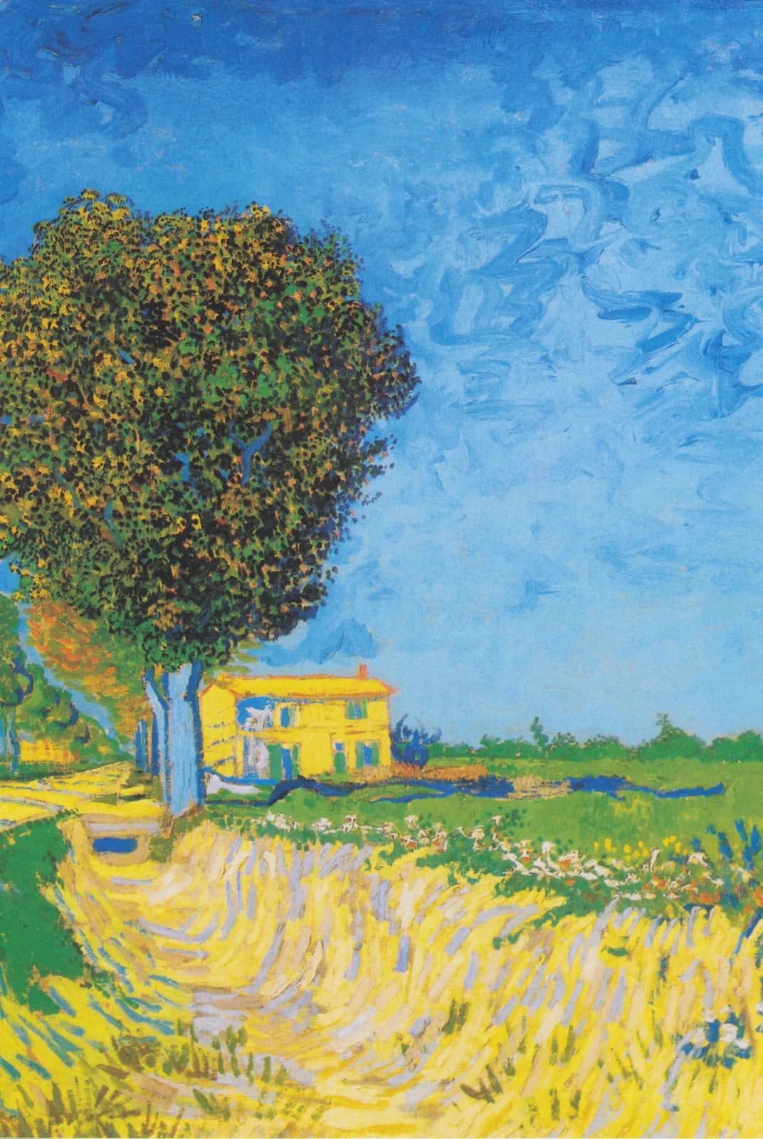 Laan in Arles met huizen – Vincent van Gogh