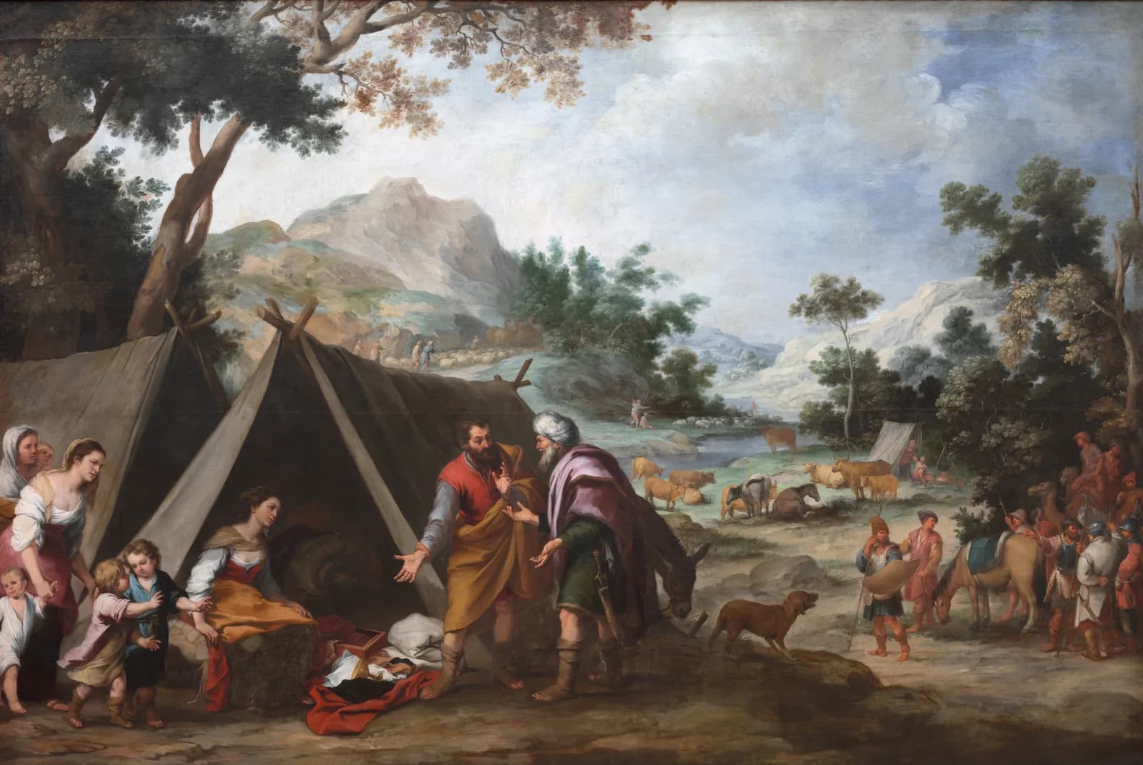 Laban zoekt naar zijn gestolen huisgoden – Bartolomé Esteban Murillo