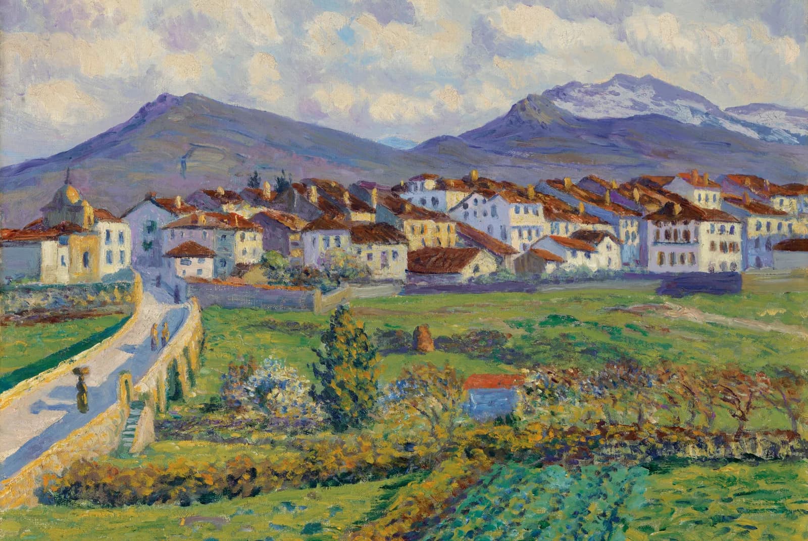 Landschap bij Hernani – Darío de Regoyos