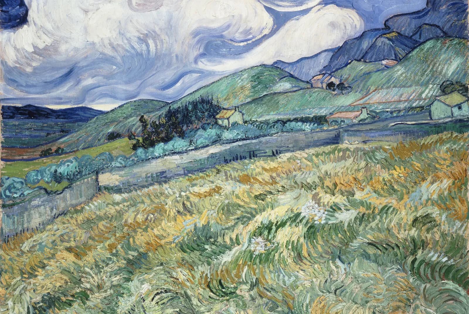 Landschap bij Saint-Rémy – Vincent van Gogh