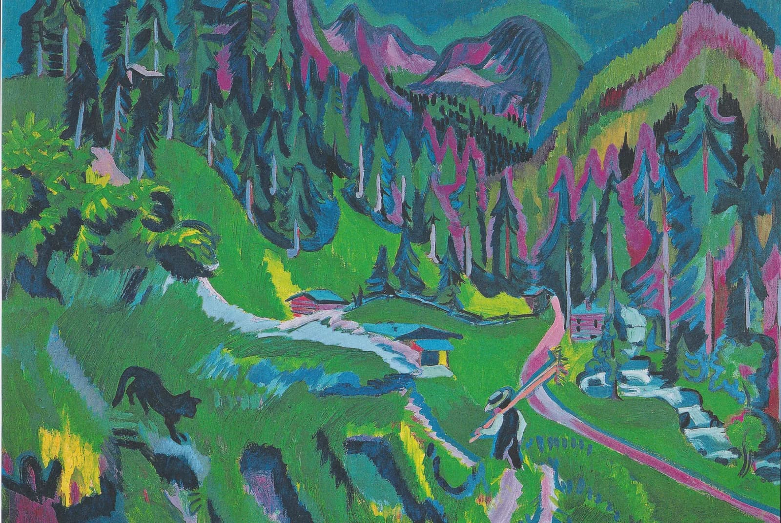 Landschap in het Sertigtal – Ernst Ludwig Kirchner