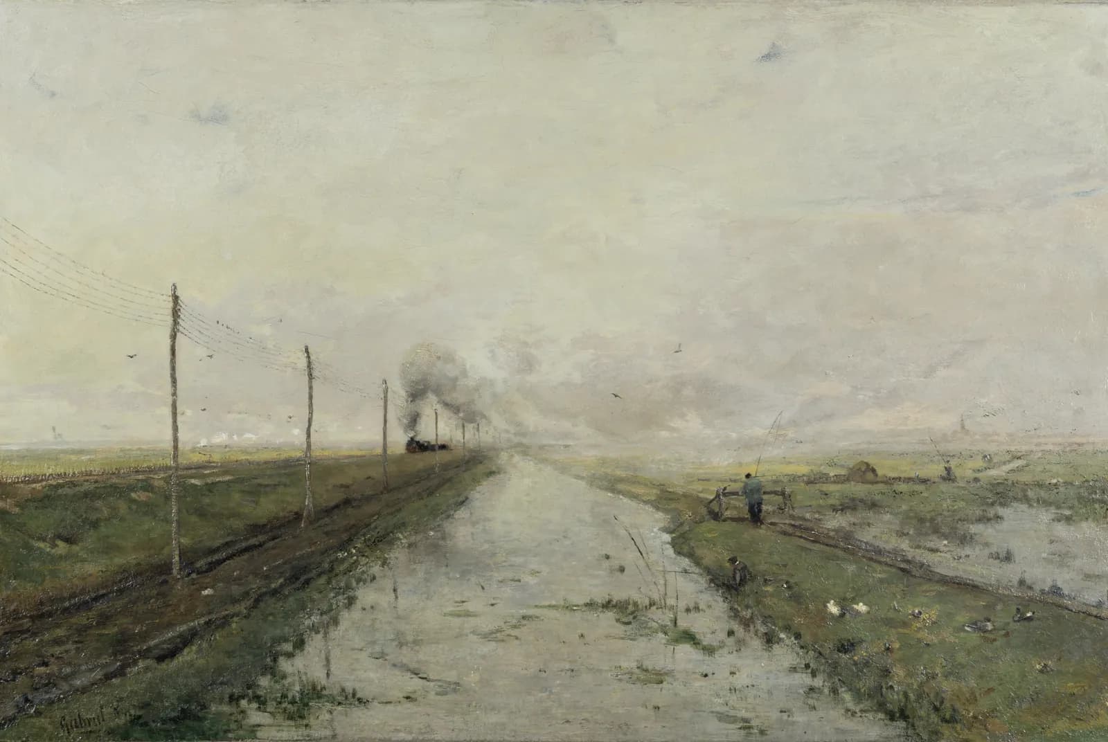 Landschap met een trein – Paul Joseph Constantin Gabriël