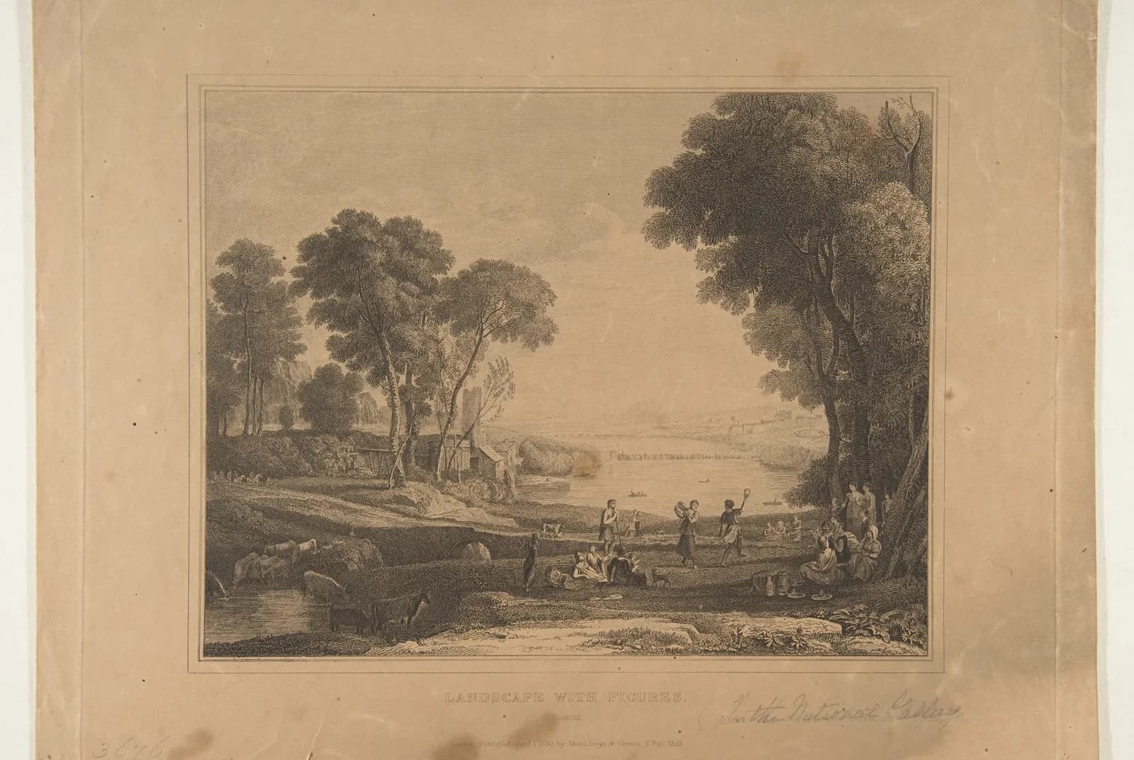 Landschap met het huwelijk van Izaäk en Rebecca – Claude Lorrain