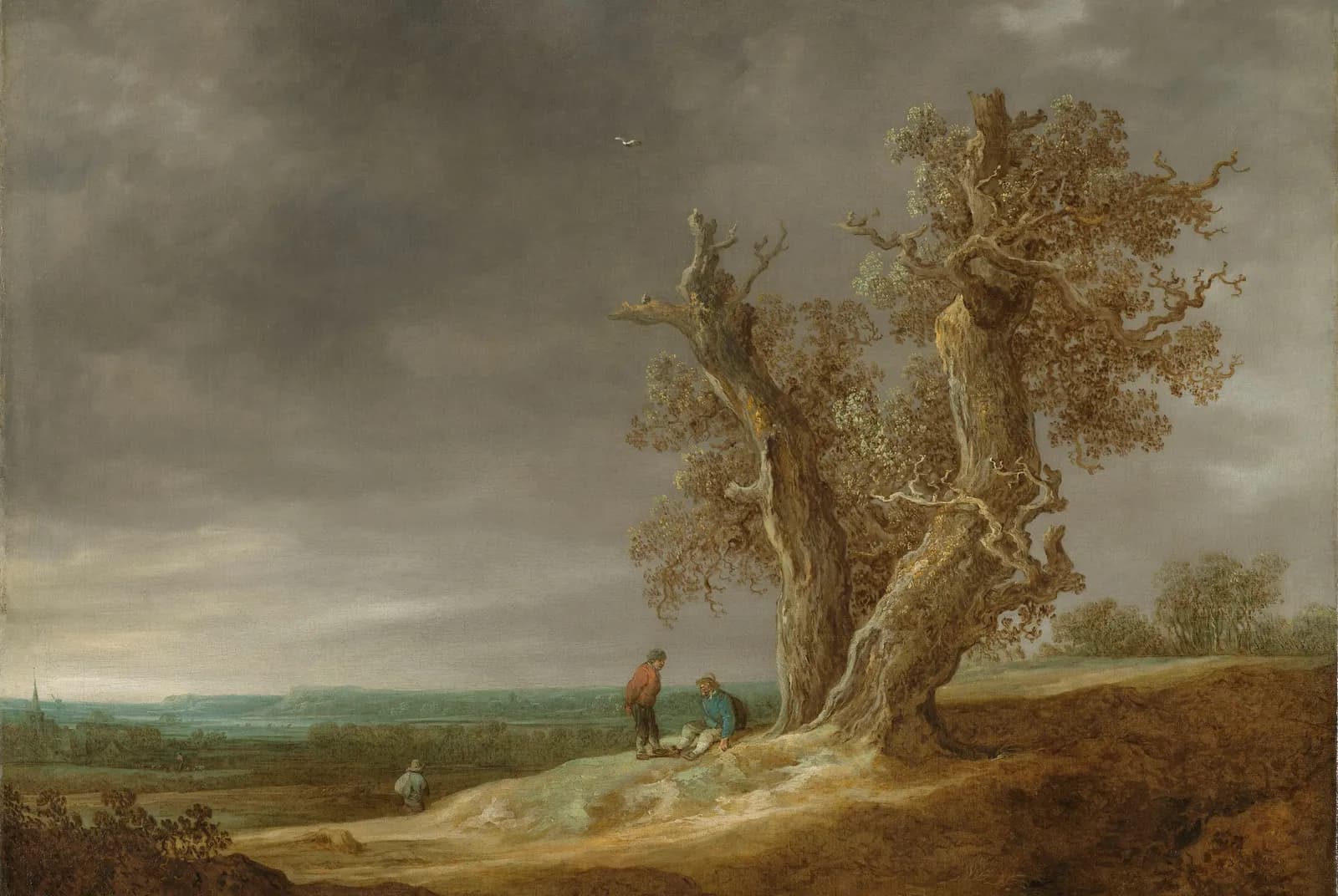 Landschap met twee eiken – Jan van Goyen
