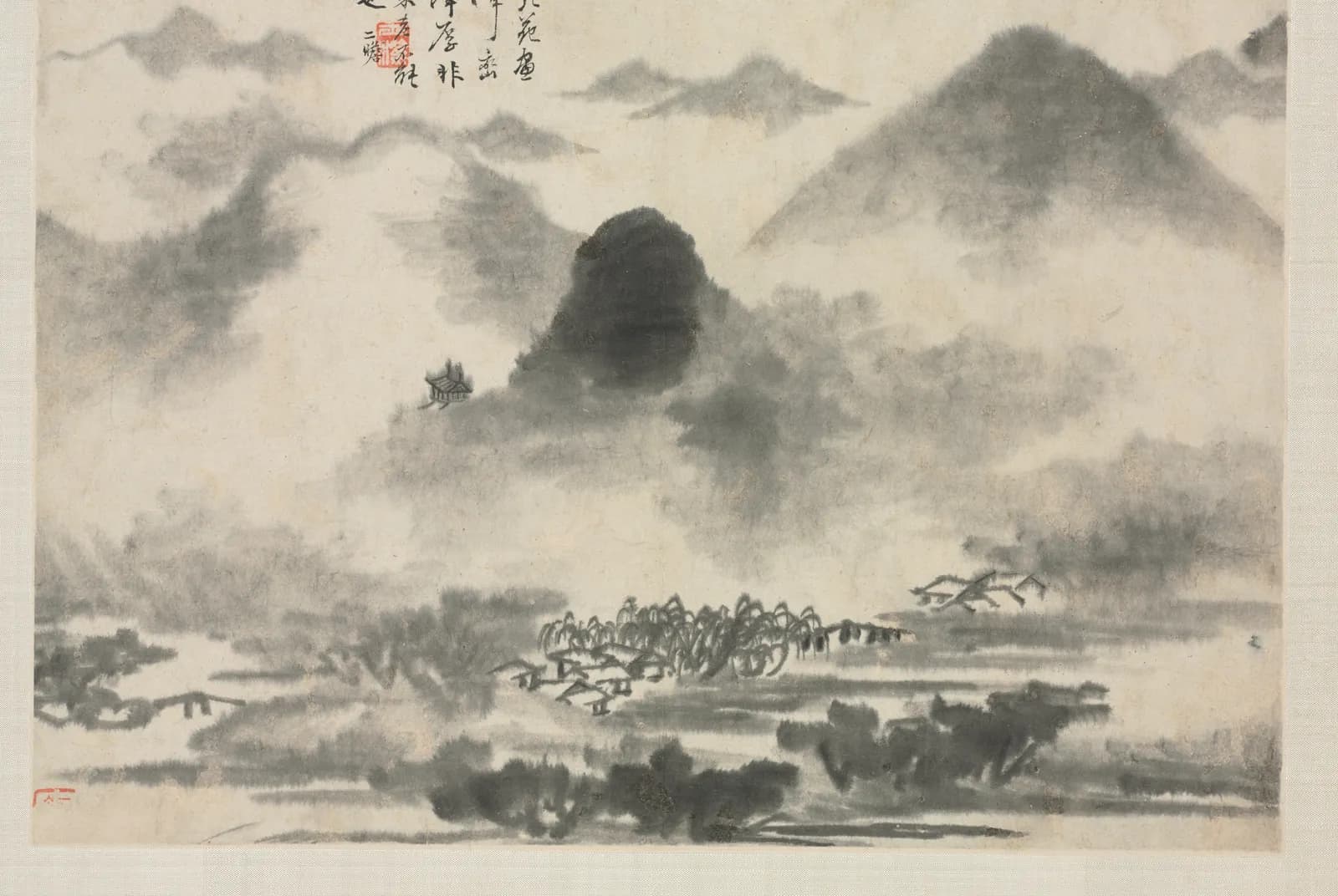 Landschap naar Mi Fei – Zha Shibiao