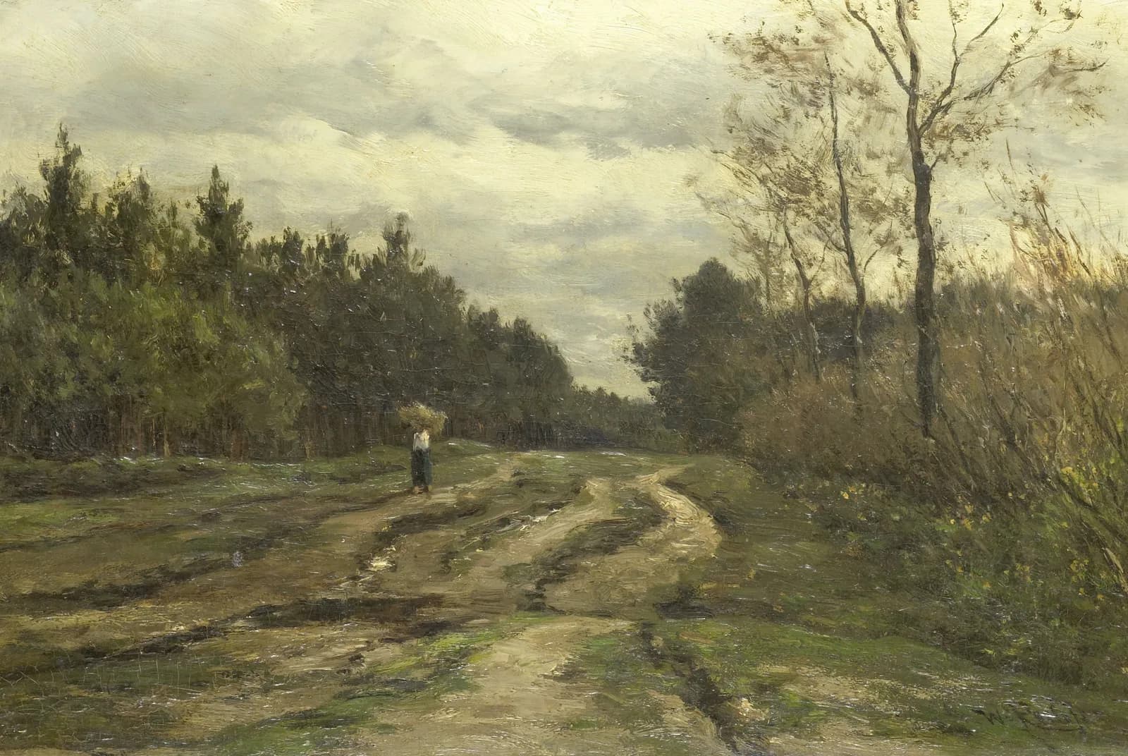 Landweg bij Laren – Willem Roelofs