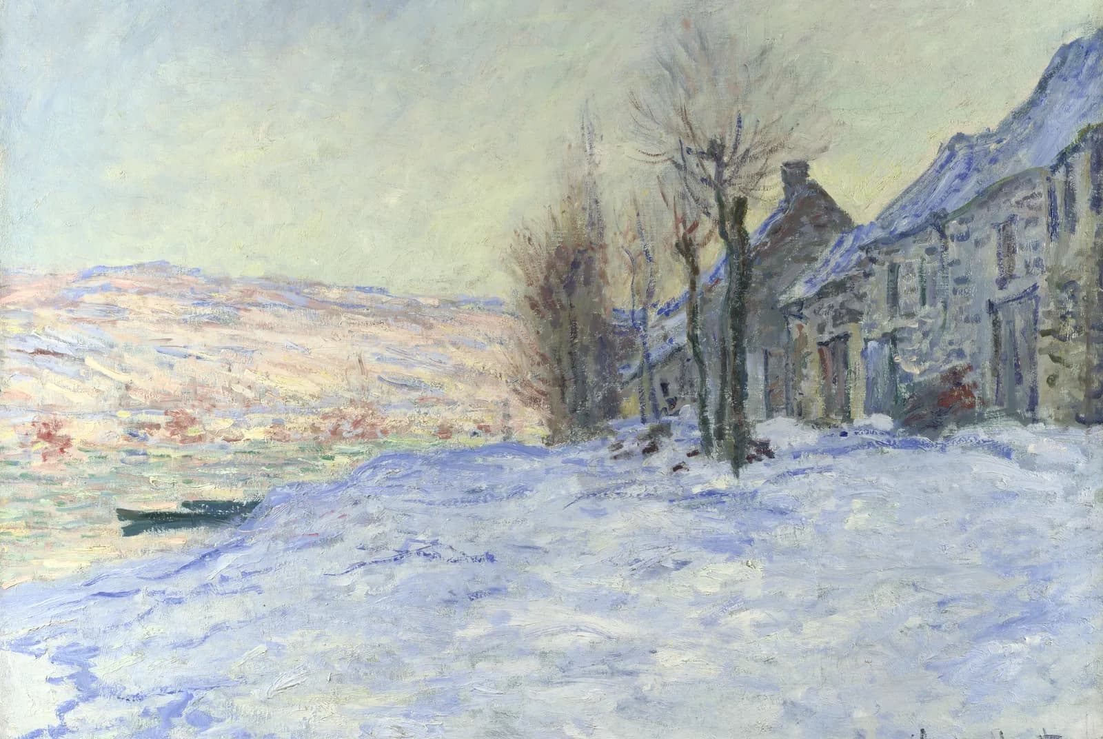 Lavacourt in de sneeuw – Claude Monet