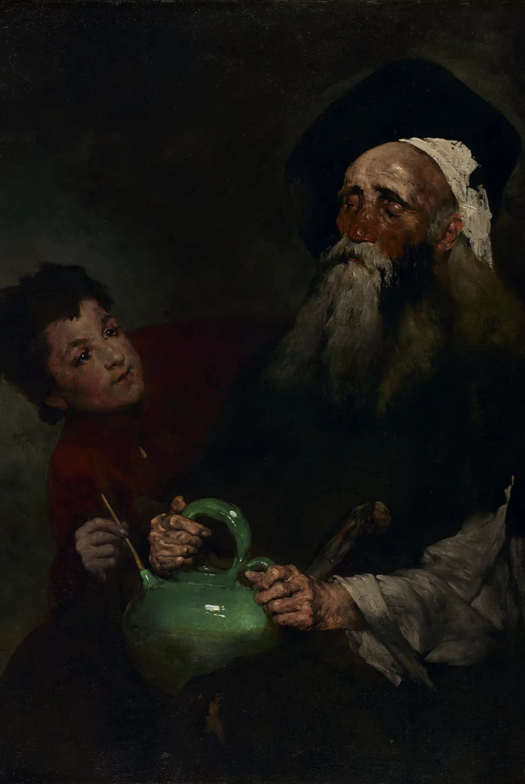 Lazarillo de Tormes en zijn blinde meester – Théodule Ribot
