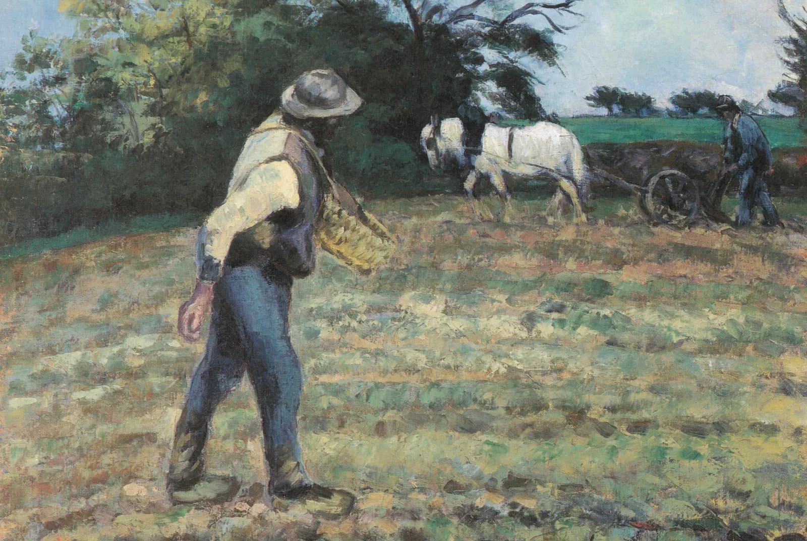 De zaaier, Montfoucault – Camille Pissarro
