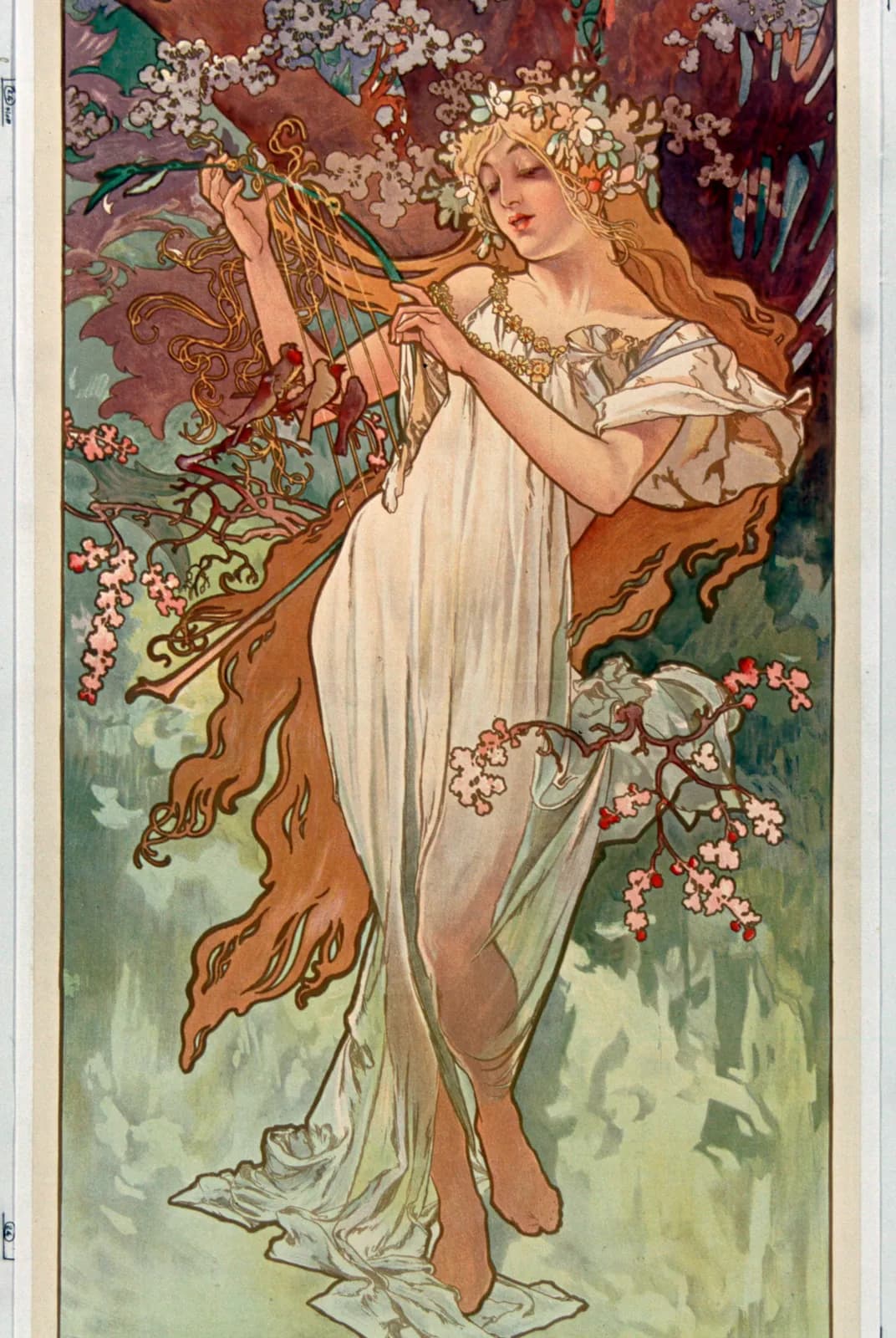 Les Saisons (serie van 4) – Alphonse Mucha