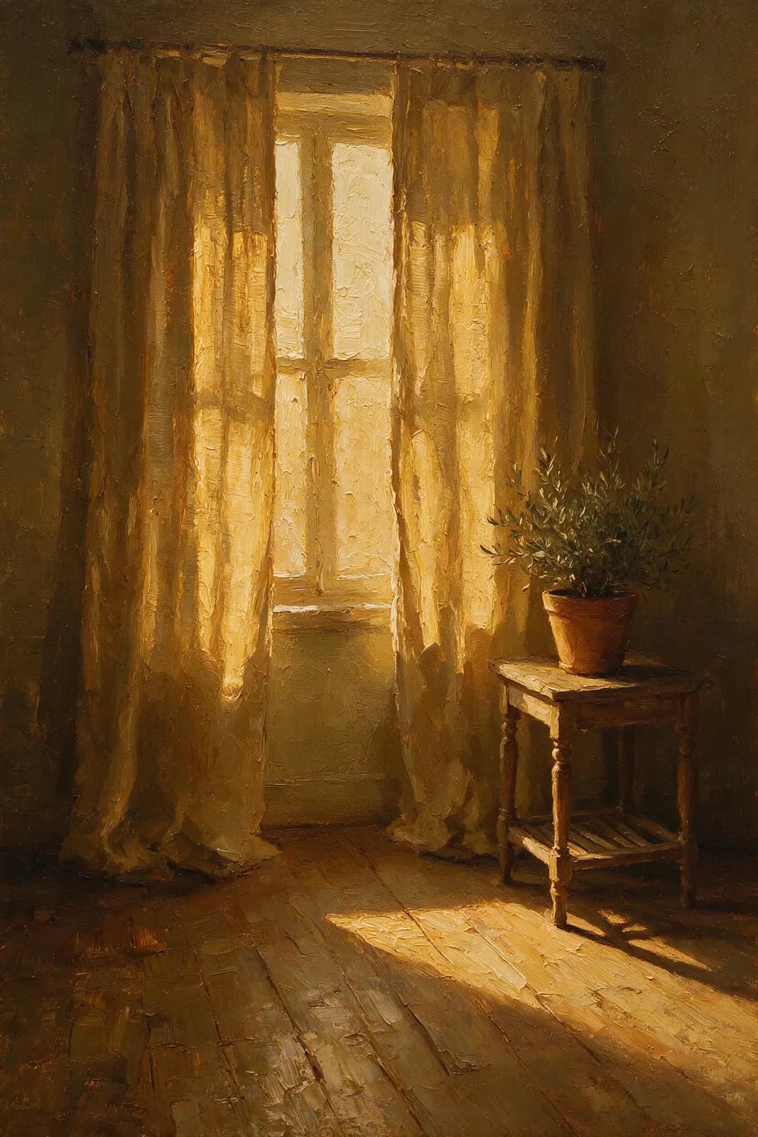 Licht door de gordijnen