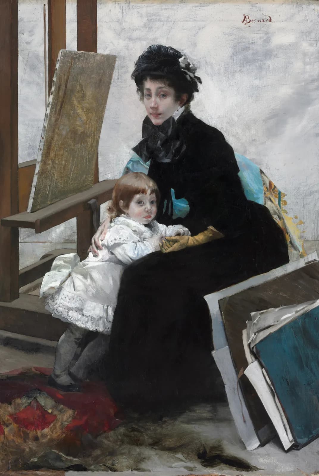 Madeleine Lerolle en haar dochter Yvonne – Albert Besnard
