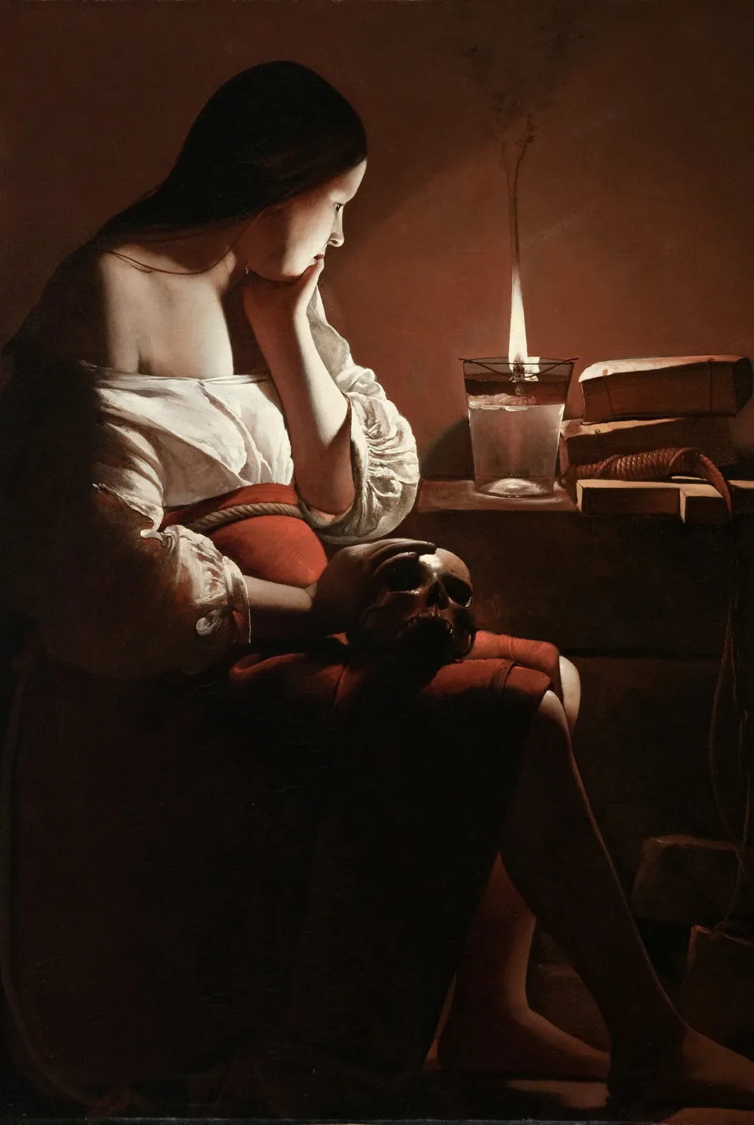 Magdalena met de walmende vlam – Georges de La Tour