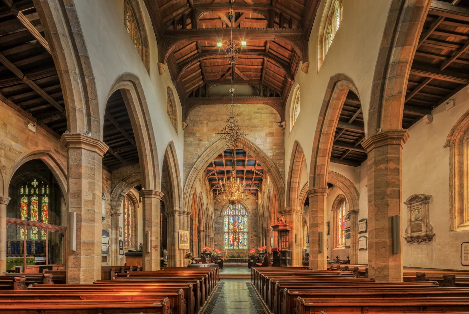 Majestueus kerkinterieur – Vilhelm Hammershøi