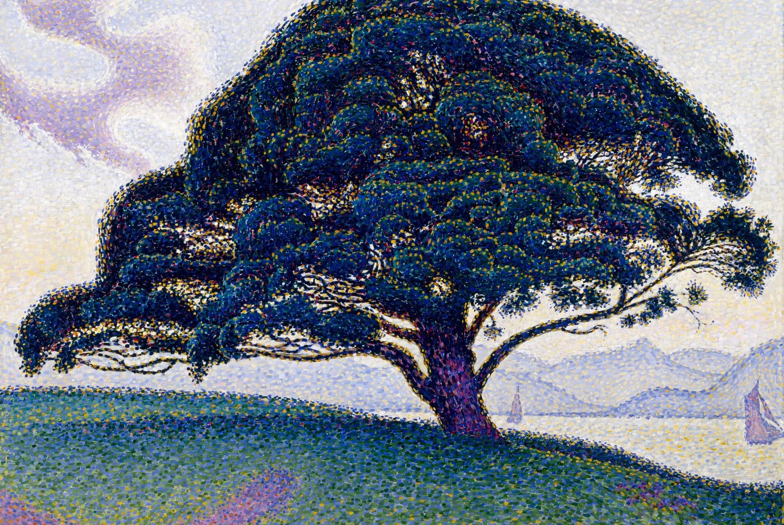Majestueuze boom aan het water – Paul Signac