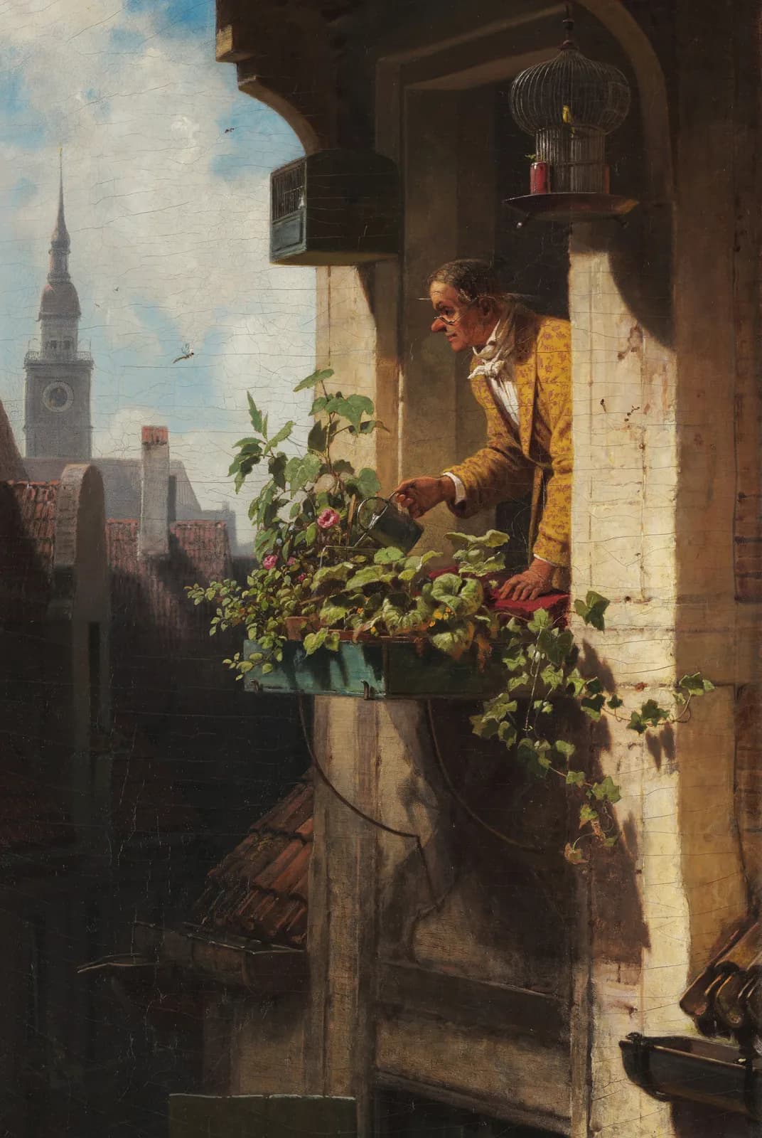 Man aan het raam – Carl Spitzweg