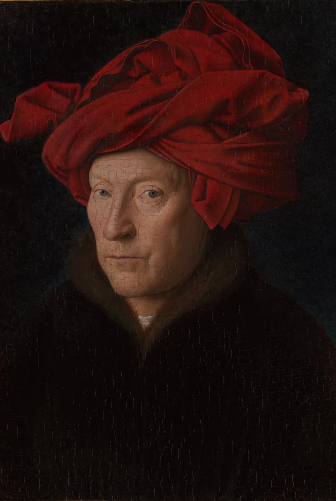 Man met de rode tulband (zelfportret) – Jan van Eyck