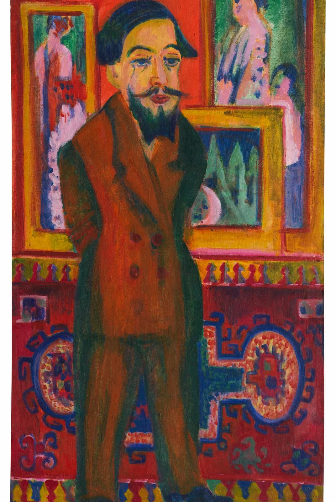 Mannenportret van L. Schames – Ernst Ludwig Kirchner