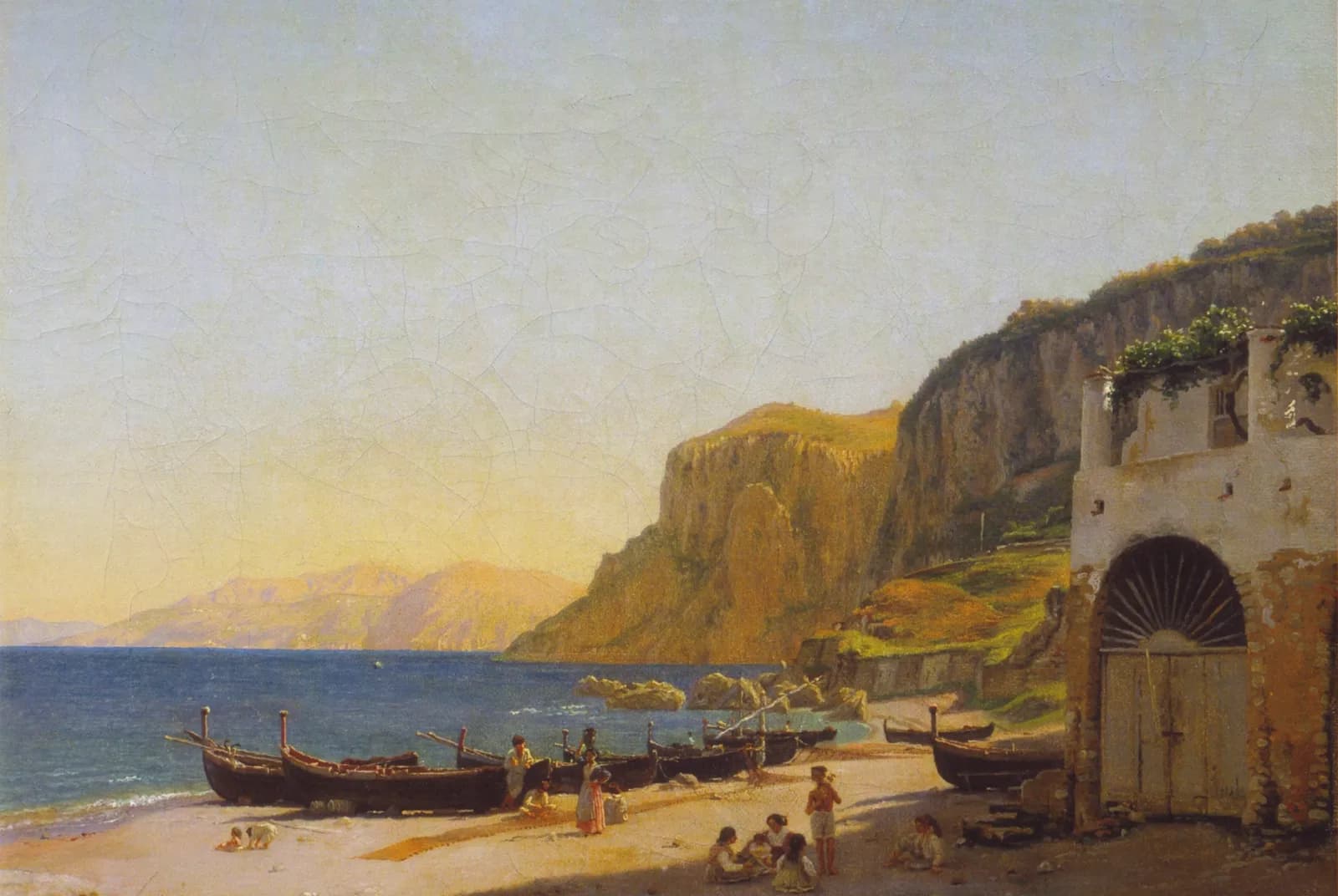 Marina Grande op Capri, 1839 – Christen Købke
