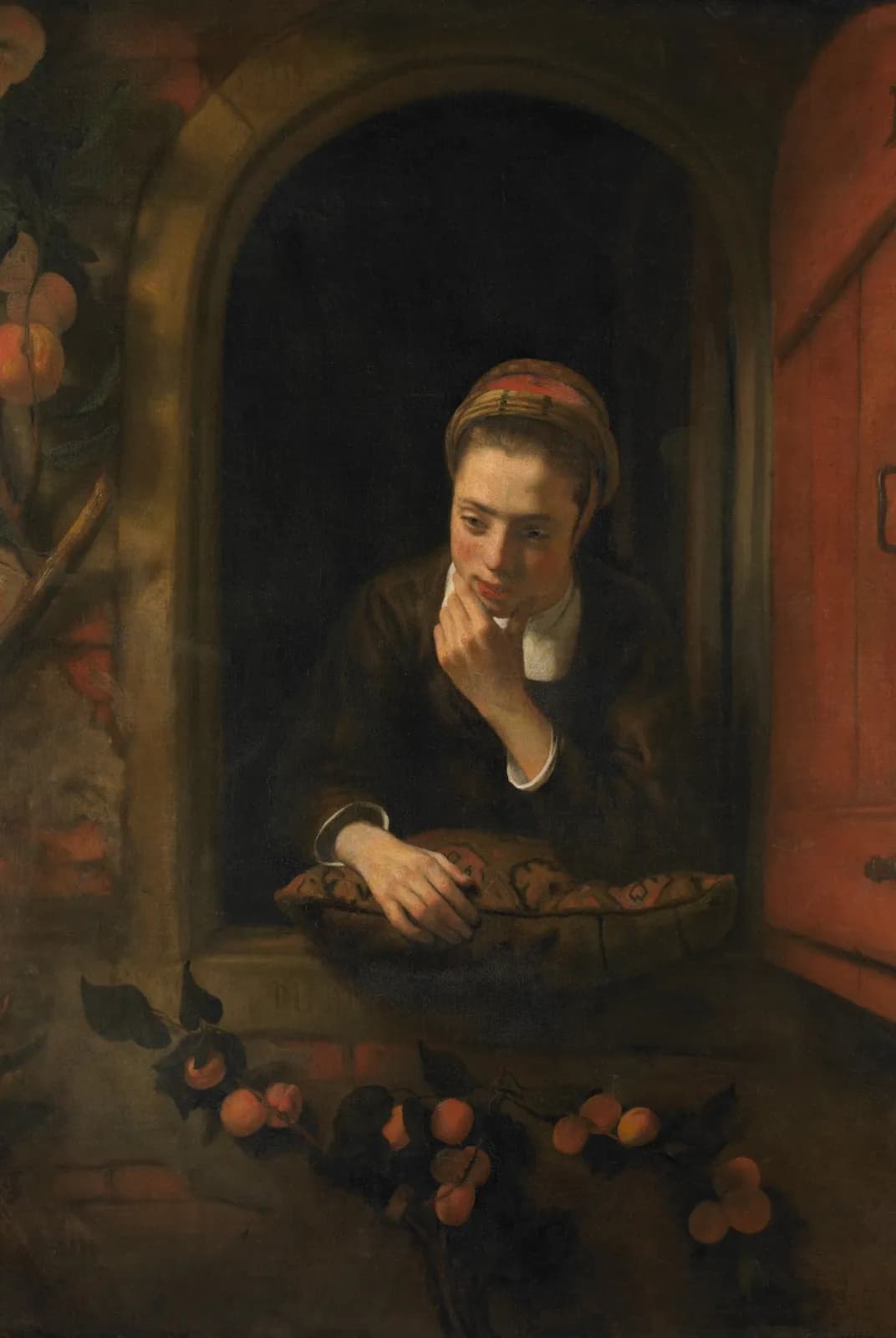 Meisje aan het venster, bekend als De peinzende – Nicolaes Maes