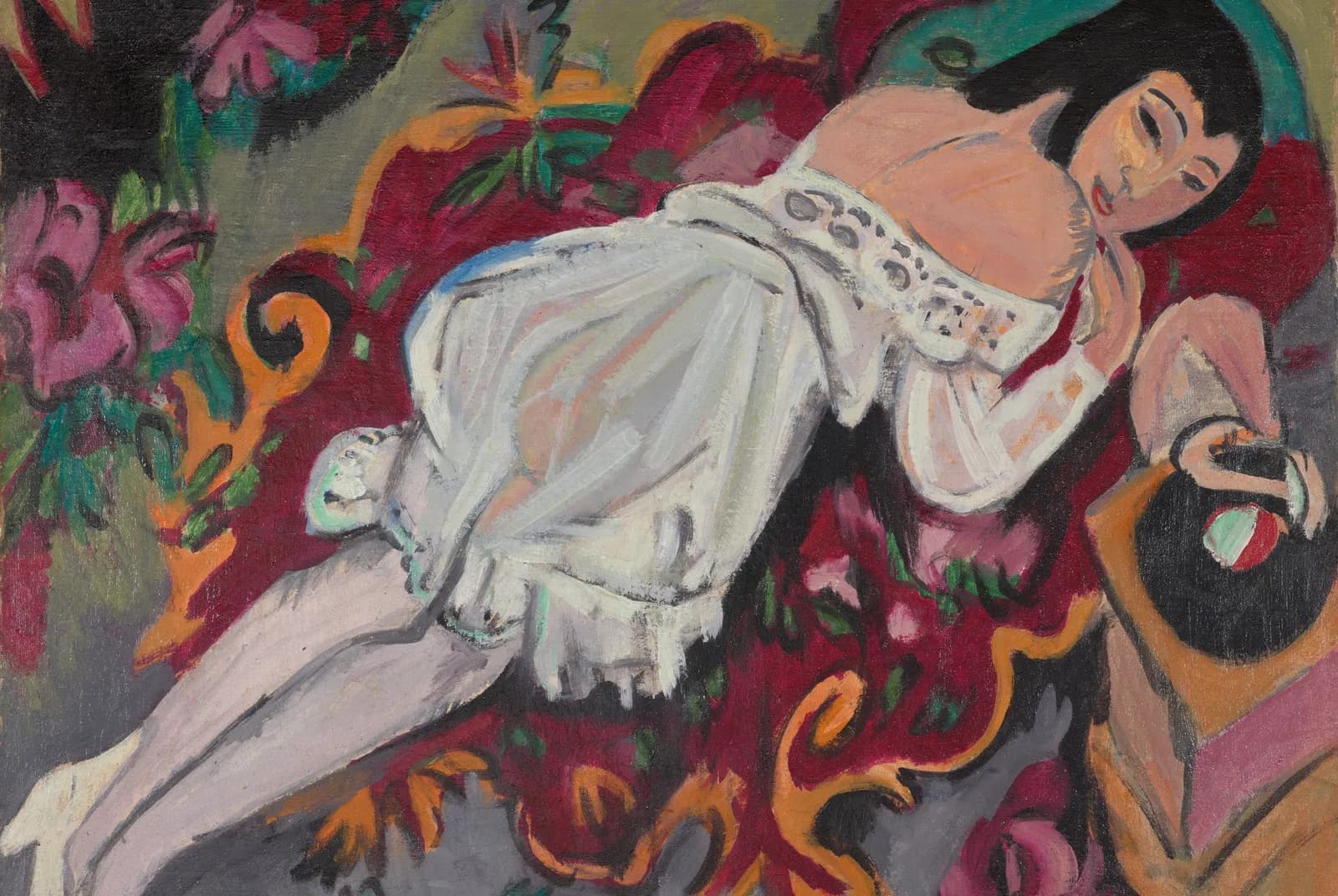 Meisje in wit hemd – Ernst Ludwig Kirchner