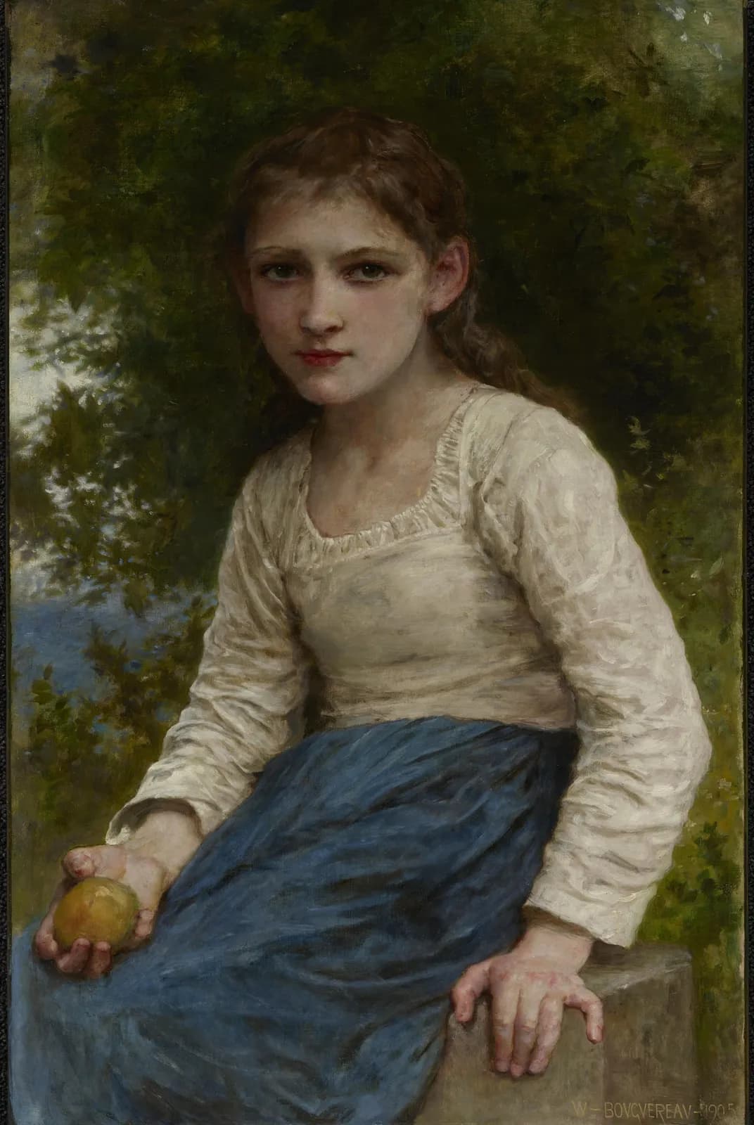 Meisje met een appel – William Bouguereau