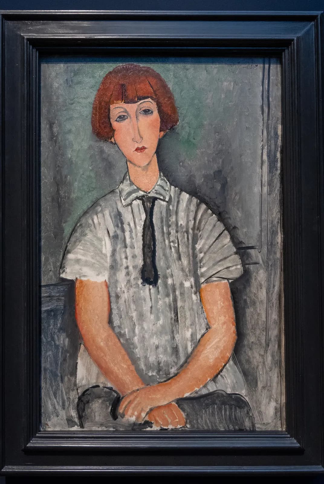Meisje met een gestreepte blouse – Amedeo Modigliani