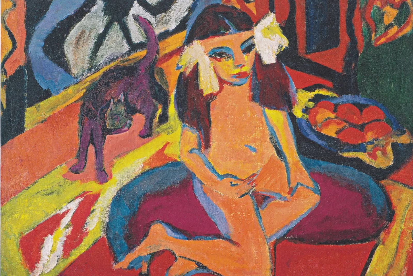 Meisje met kat (Franzi) – Ernst Ludwig Kirchner