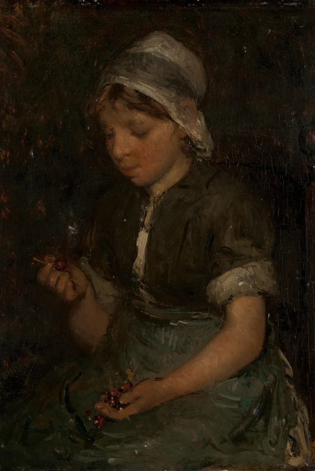 Meisje met kersen – Blommers