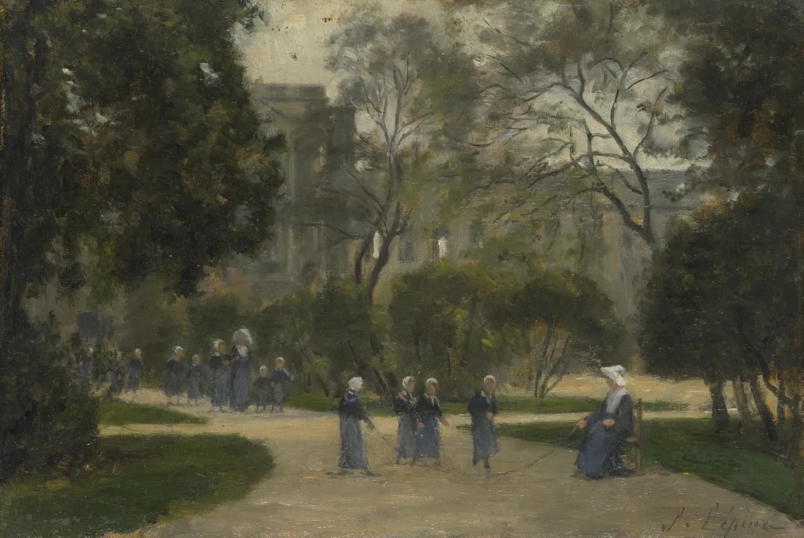 Meisjes in het park – Stanislas Lépine