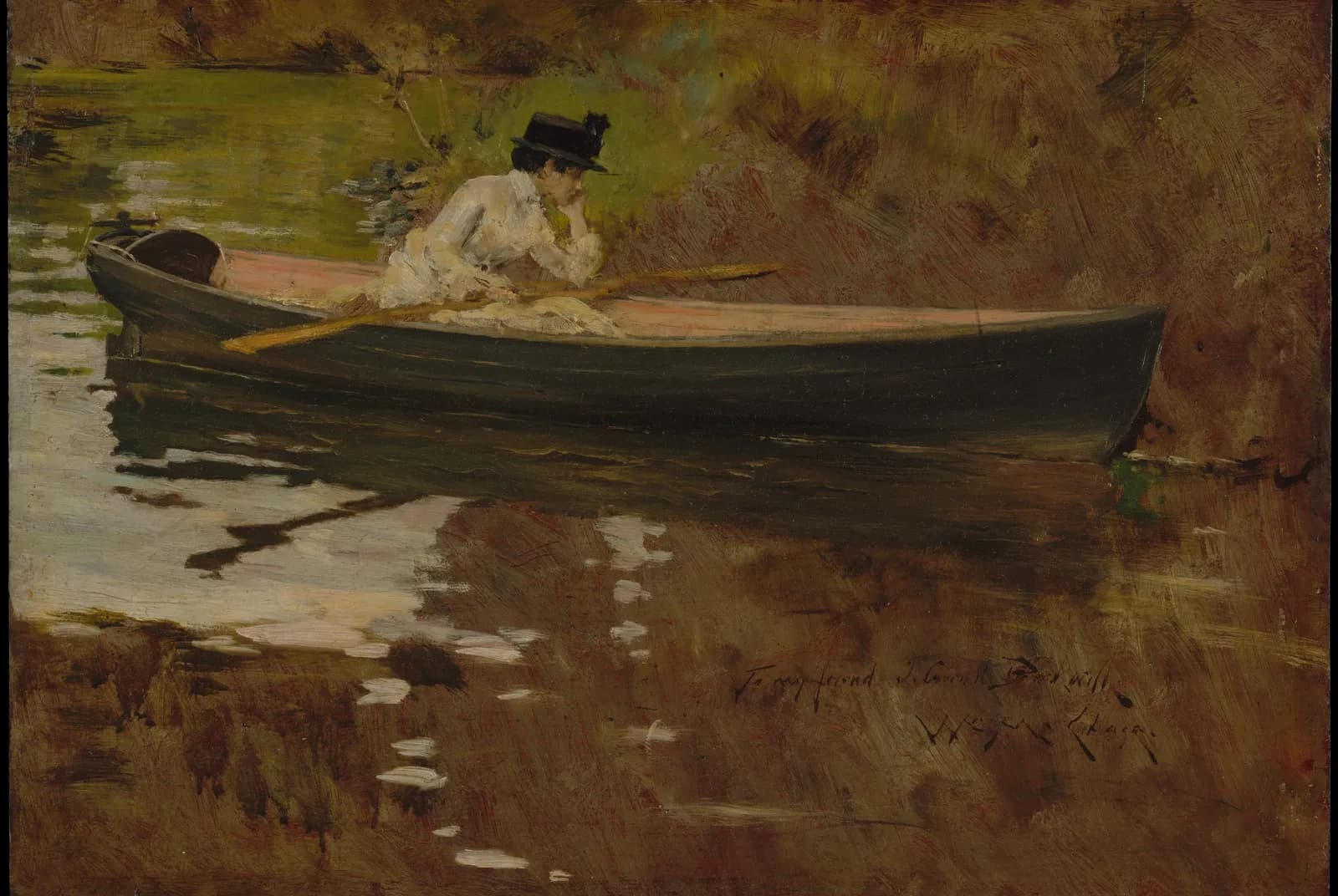 Mevrouw Chase in Prospect Park – William Merritt Chase