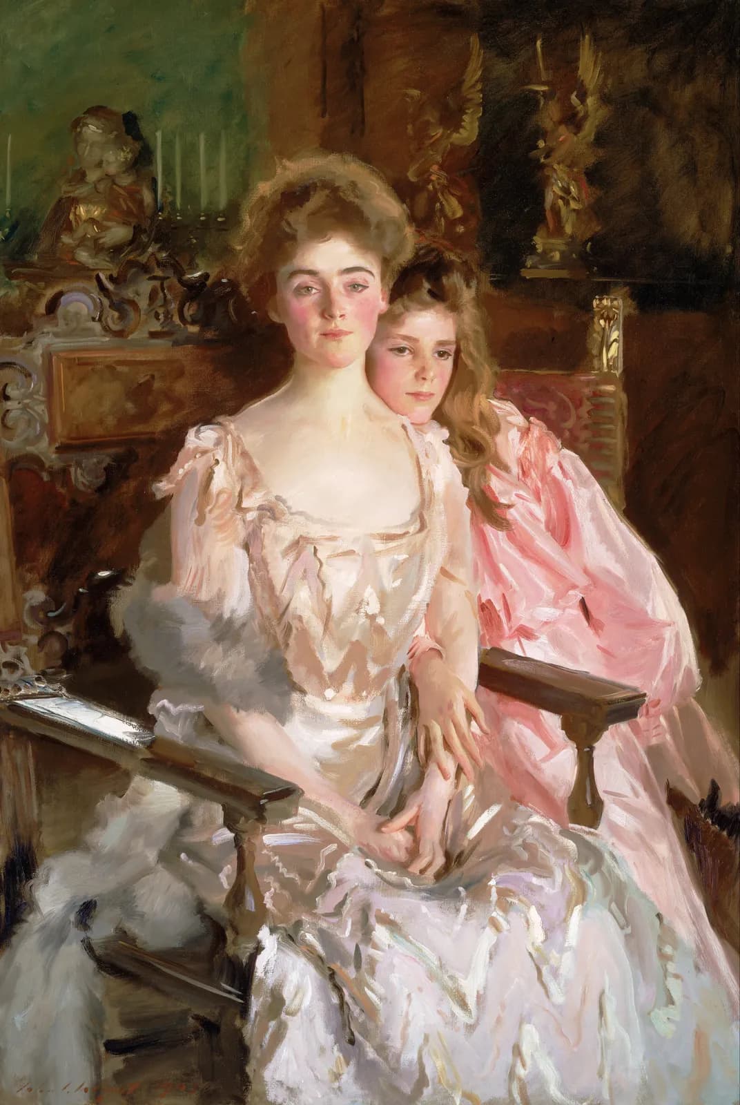Mevrouw Fiske Warren en haar dochter Rachel – John Singer Sargent
