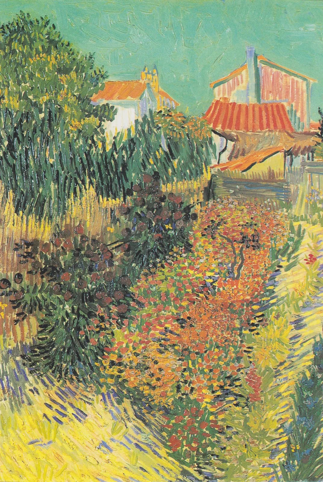 Middag, of tuin achter een huis – Vincent van Gogh