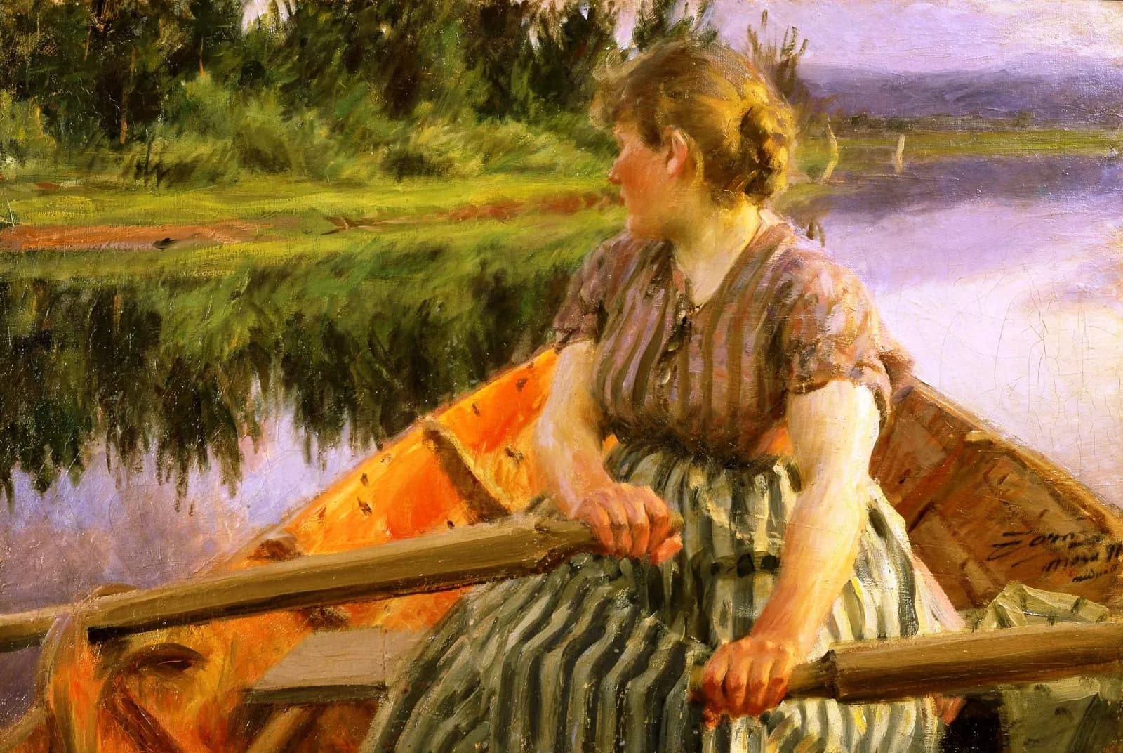 Middernacht op het water – Anders Zorn