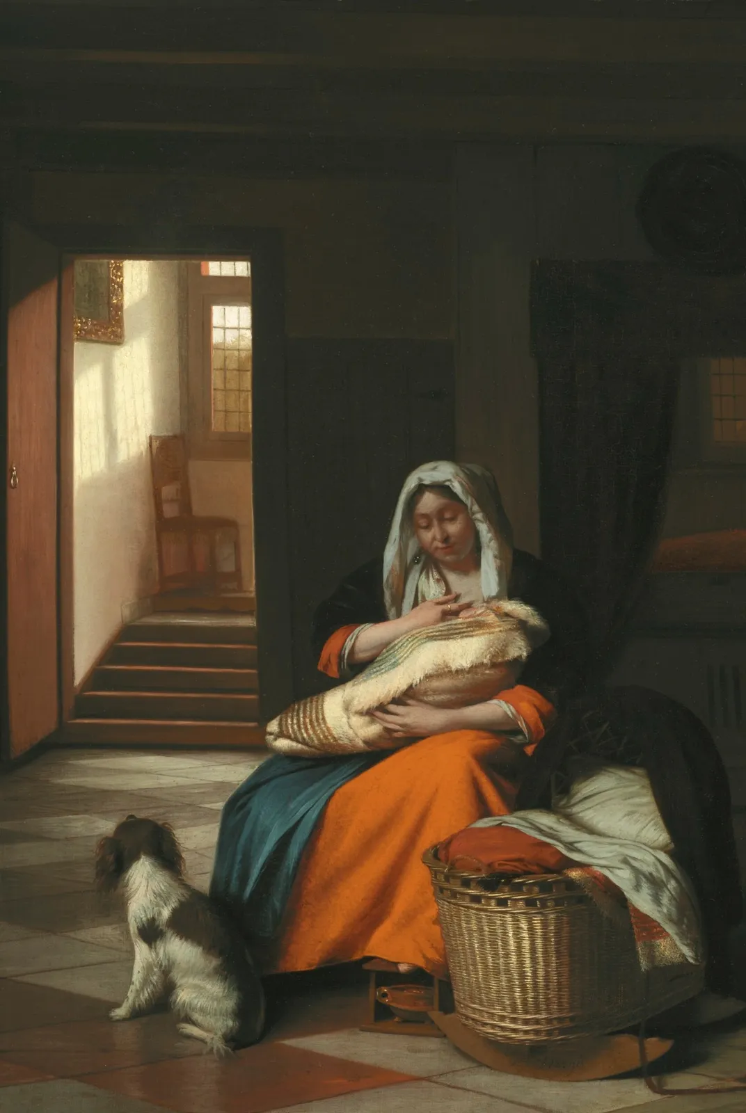 Moeder voedt haar kind – Pieter de Hooch