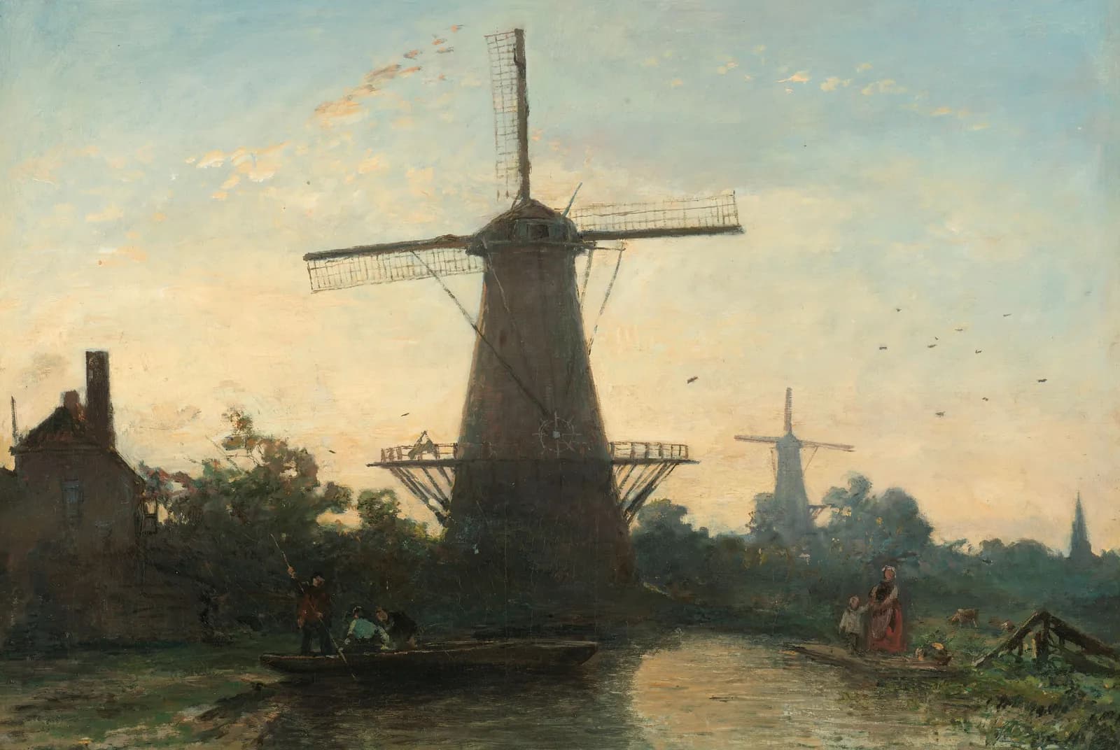 Molens bij Rotterdam – Johan Barthold Jongkind