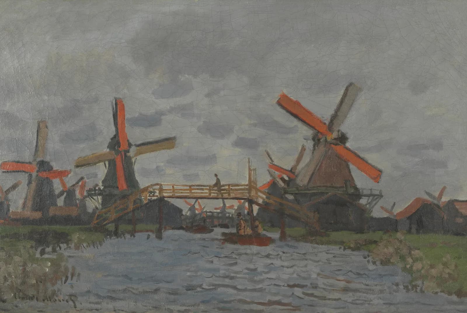 Molens bij Zaandam – Claude Monet