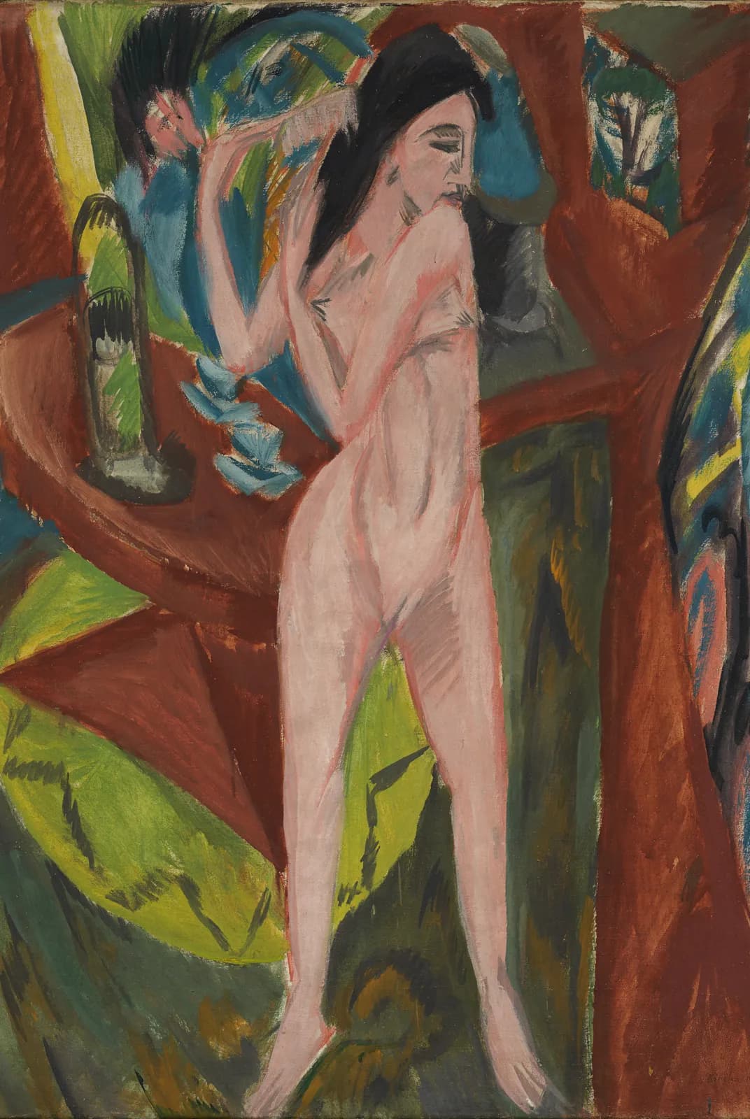 Naakt dat haar haren kamt – Ernst Ludwig Kirchner