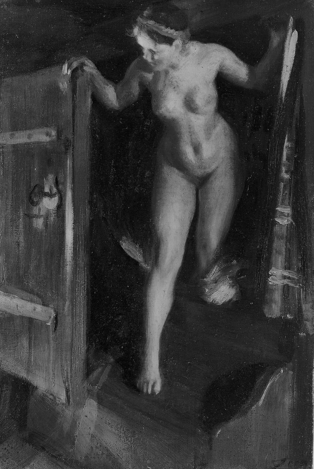 Naakt meisje in de deuropening – Anders Zorn