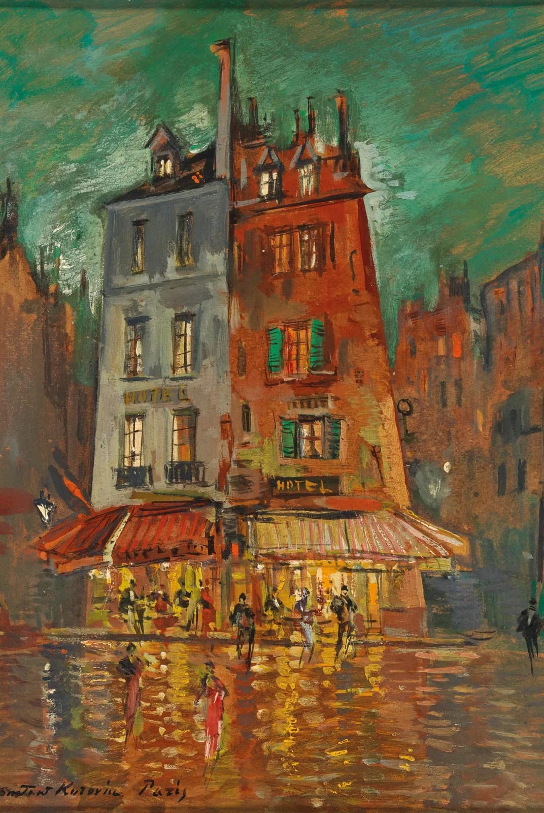 Nachtelijk Parijs – Konstantin Korovin
