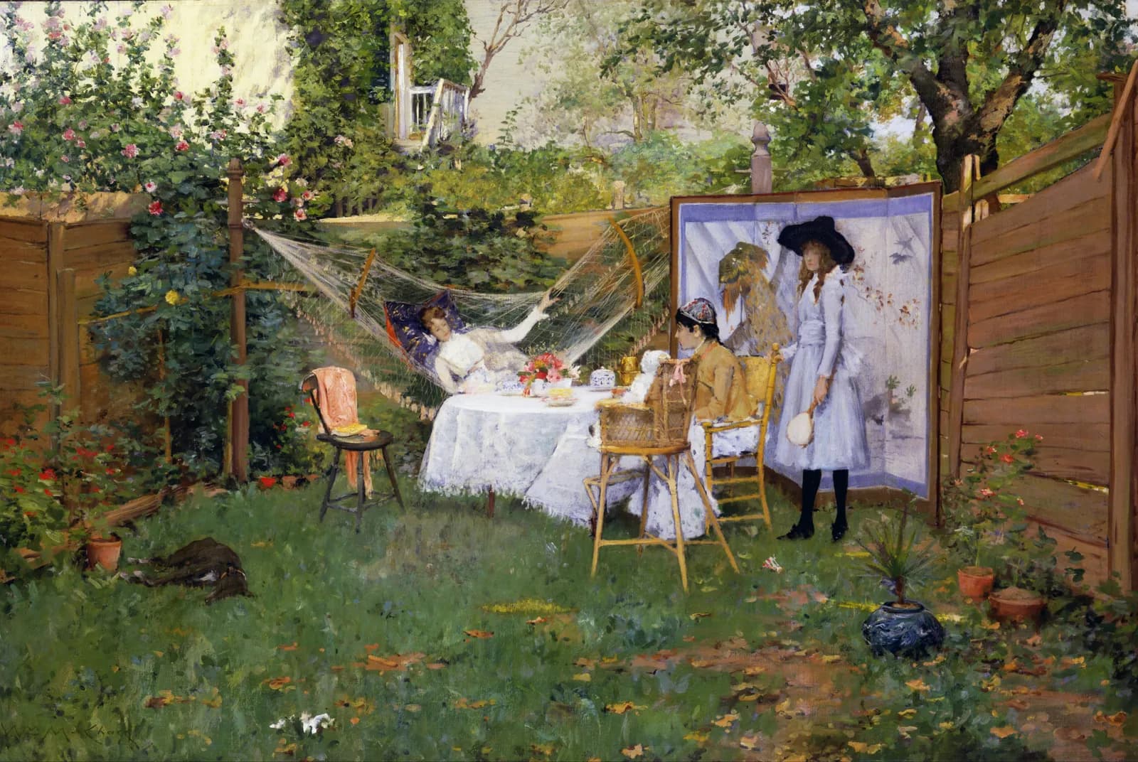 Ontbijt in de open lucht – William Merritt Chase