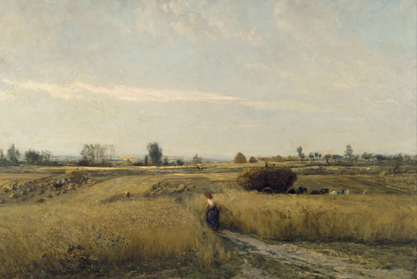 Oogst op het platteland – Charles-François Daubigny