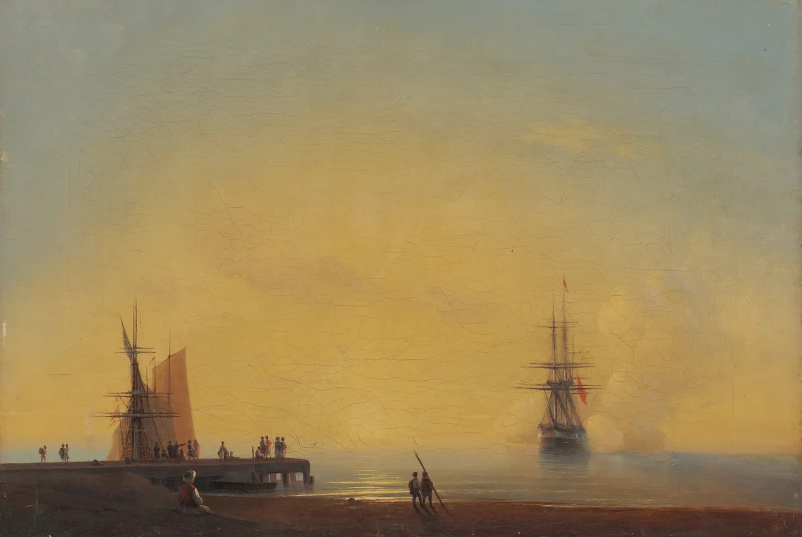 Op de rede, avond – Ivan Aivazovsky