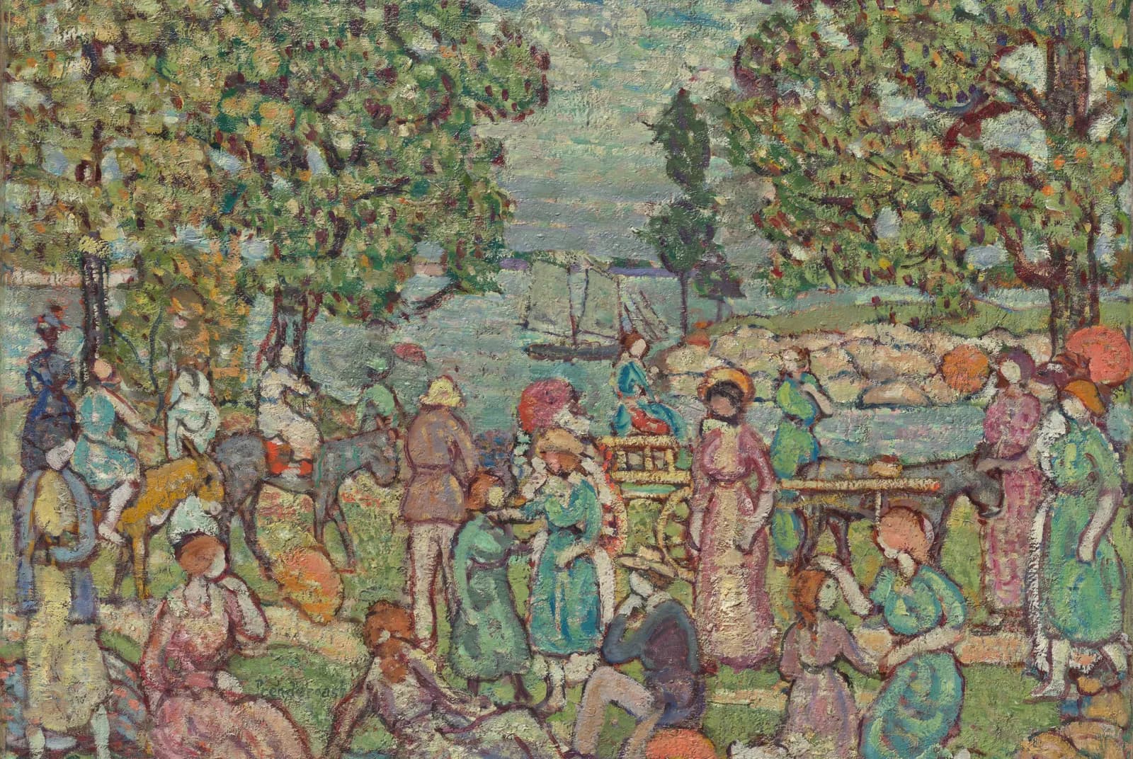 Op het strand, nr. 3 – Maurice Prendergast
