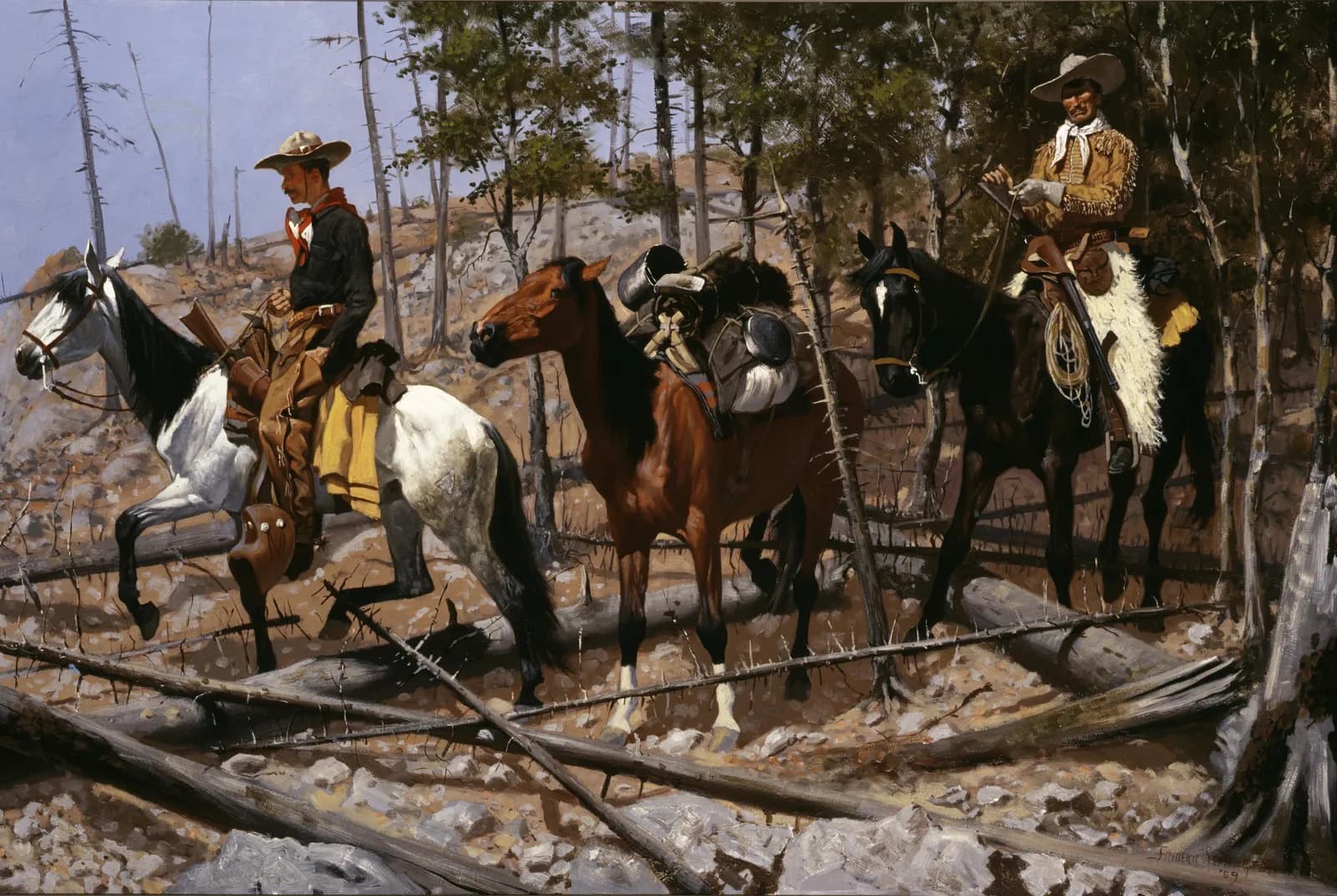 Op zoek naar weidegrond voor het vee – Frederic Remington