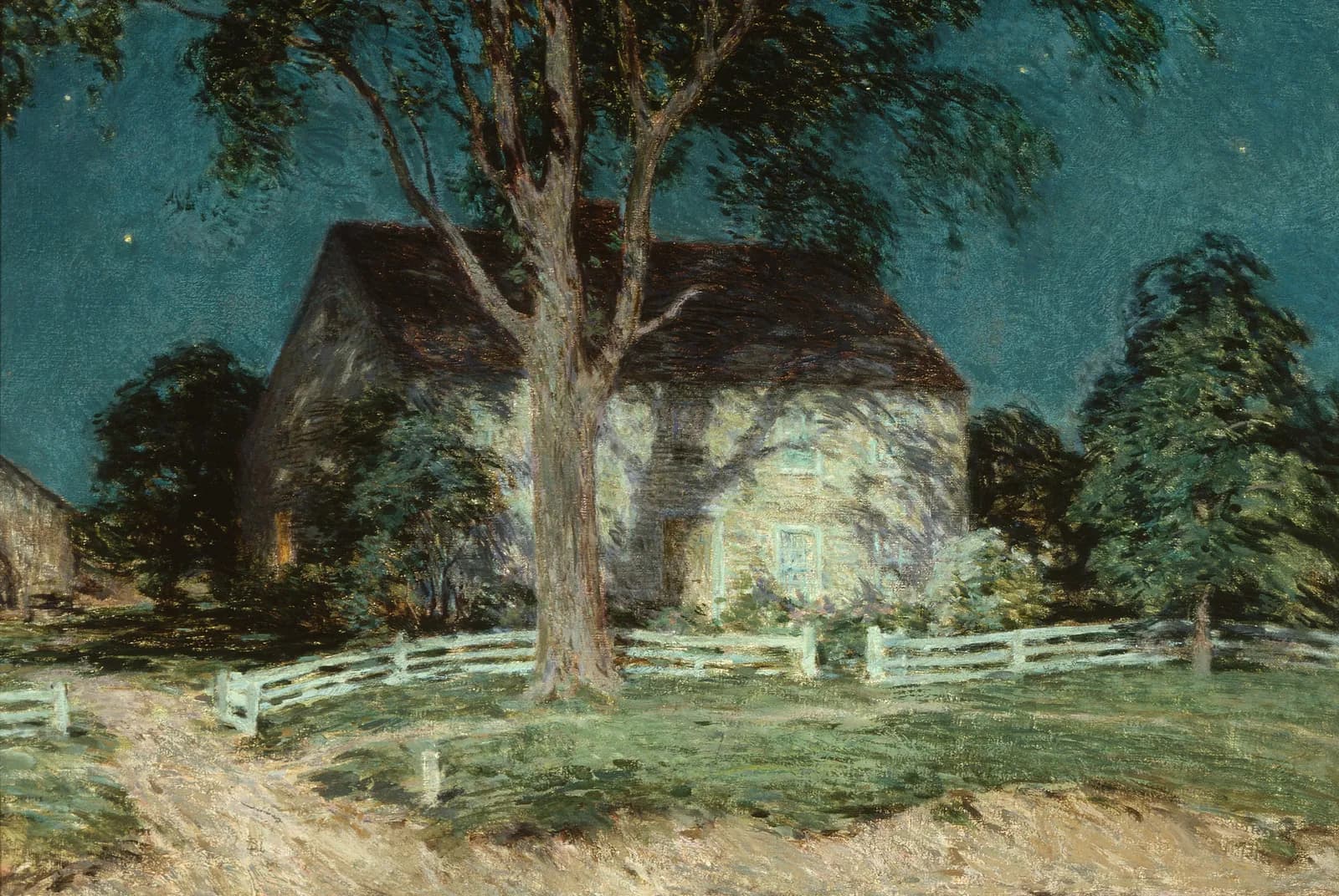 Oude boerderij in Connecticut – Willard Metcalf